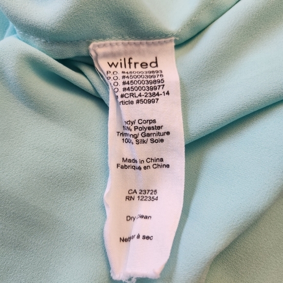 Aritzia | Wilfred teal sleeveless blouse Size M - Picture 7 of 7